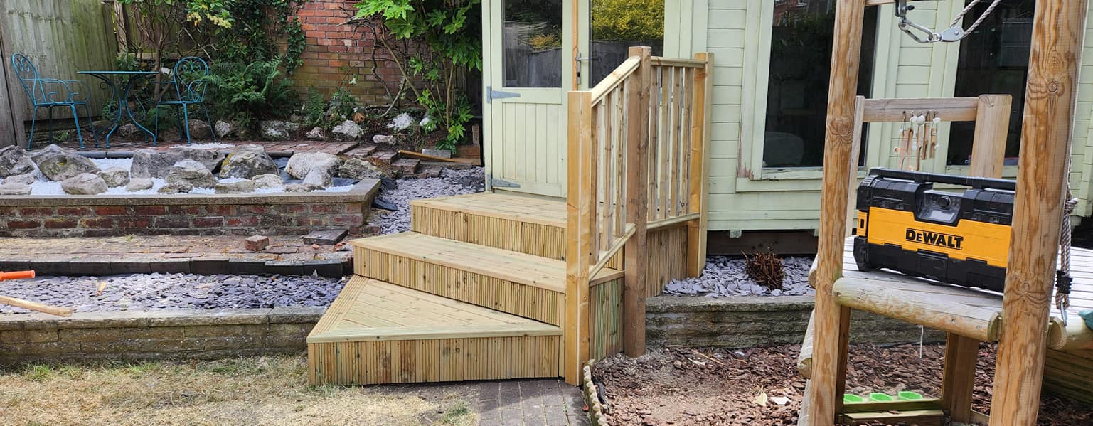 garden steps in Southport | Merseyside